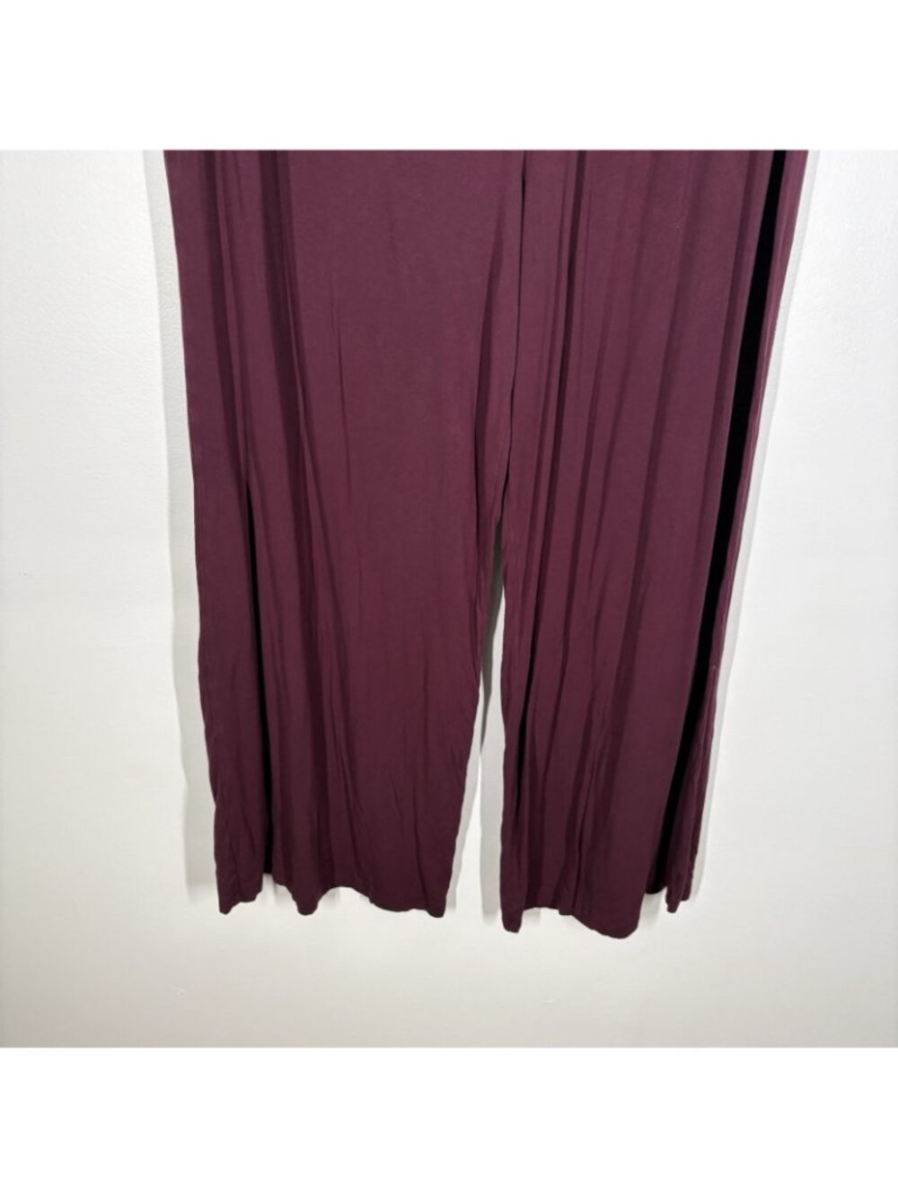Torrid Women Plus 3X Wine Stretch Elastic Waist Super Soft Wide Leg Sleep Pant - Picture 4 of 10